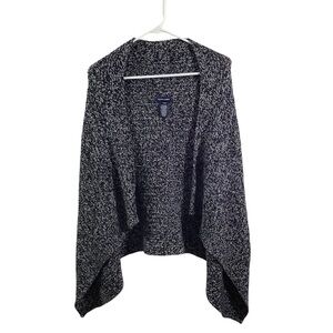 Ralph Lauren Big Girls Navy and White Knit Sweater